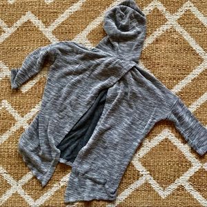 BEYOND YOGA sexy open back sweater w/ hoodie